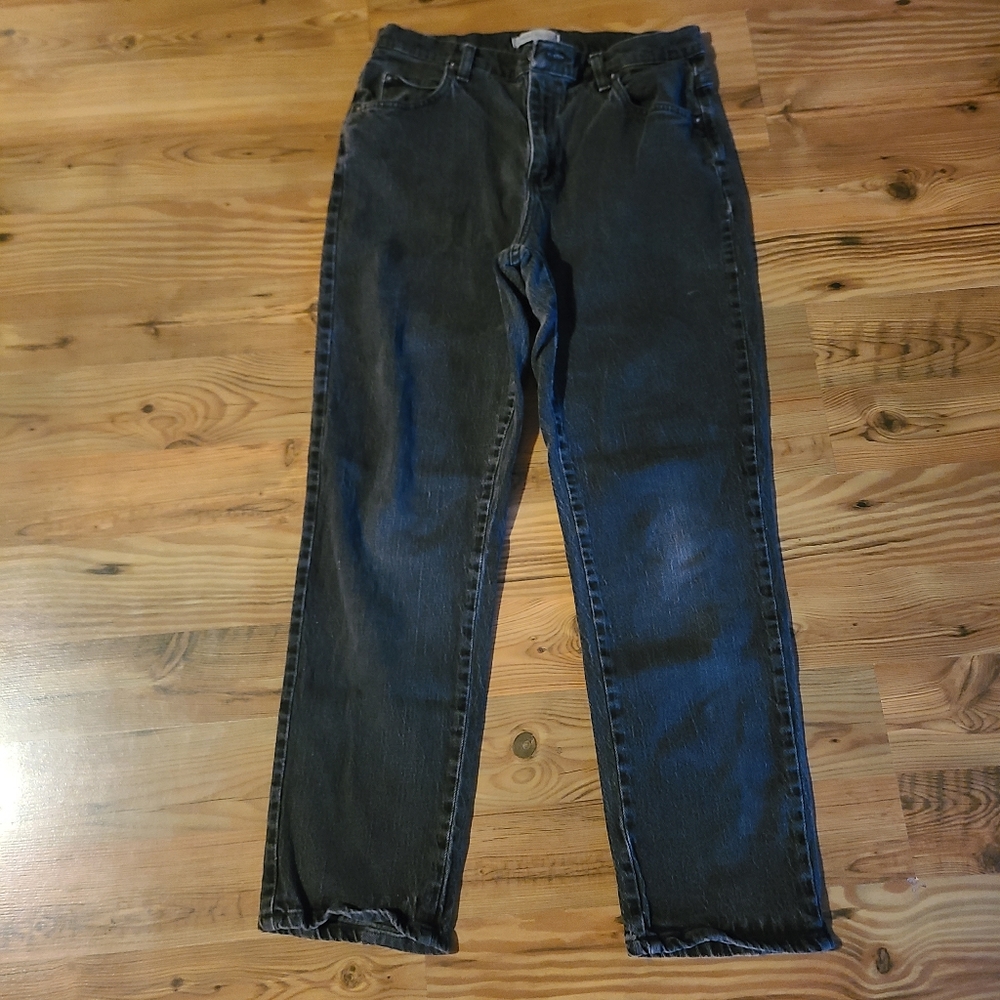 Riders' Relaxed Fit Black Jeans Size 12P